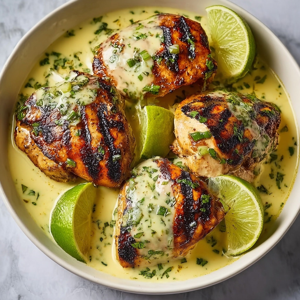 Grilled Salsa Verde Chicken with Pepper Jack Recipe - Recipe Image