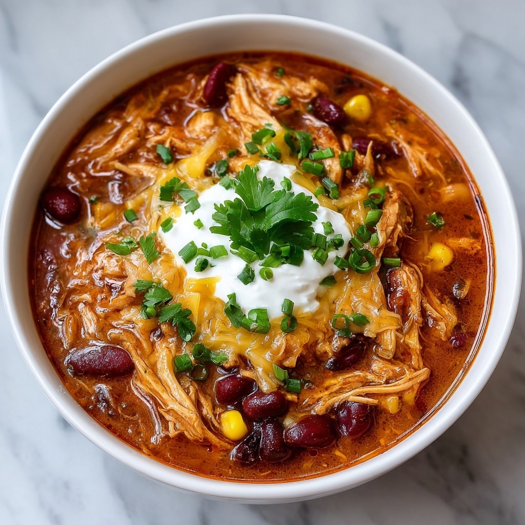 Slow Cooker Chicken Taco Soup Recipe - Recipe Image
