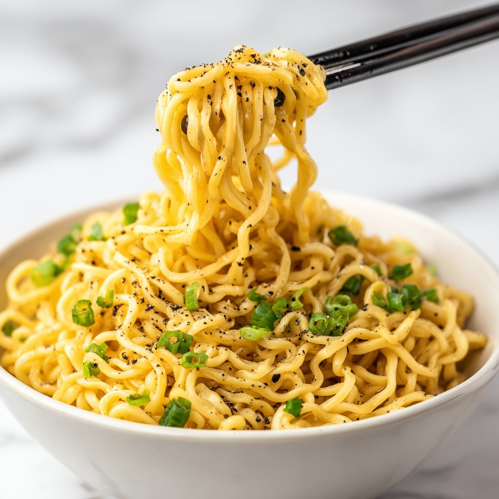 Garlic Butter Ramen Noodles in 10 Minutes Recipe - Recipe Image