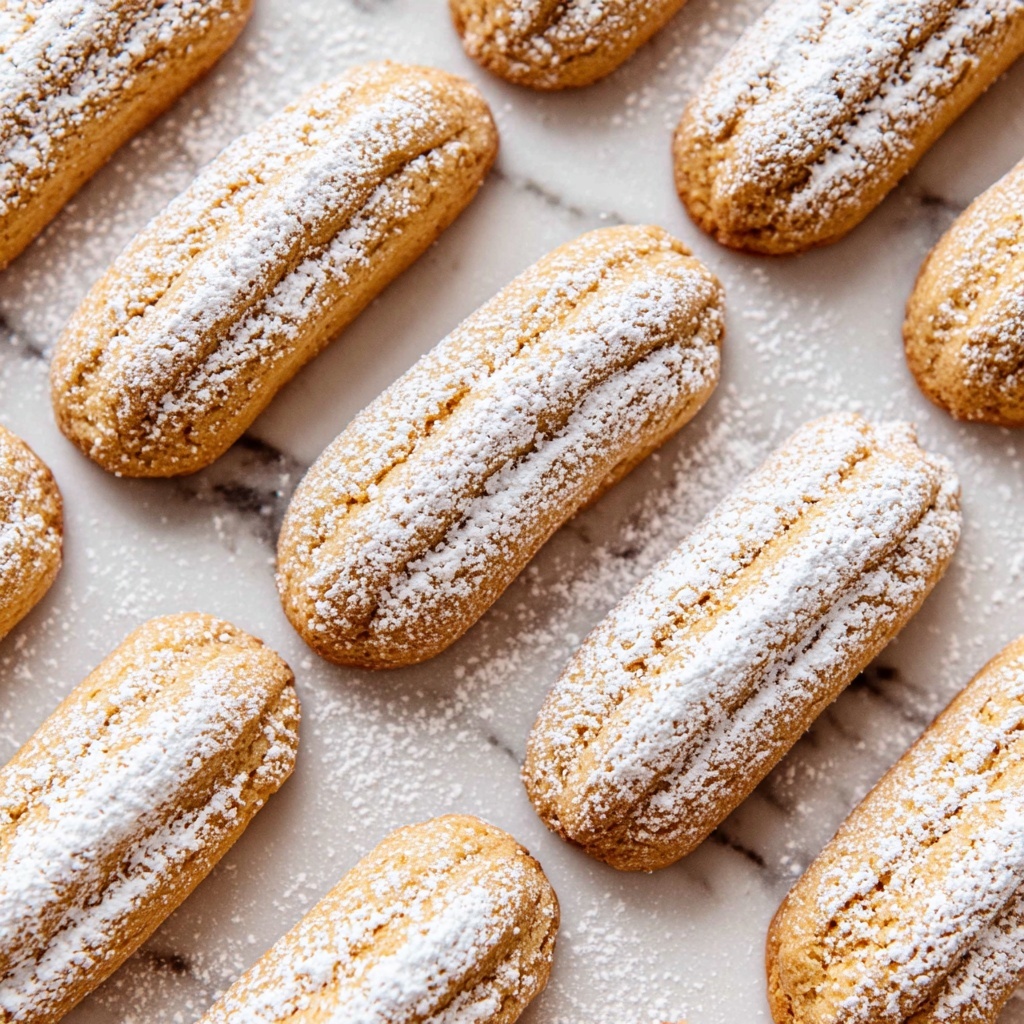 Vegan Ladyfingers (Savoiardi Cookies) Recipe - Recipe Image