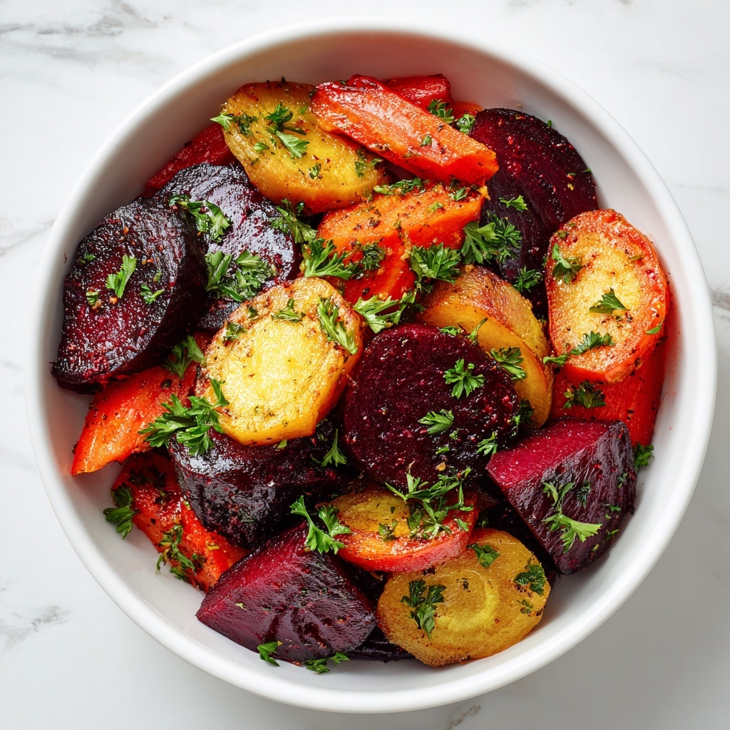 Roasted Beets and Carrots with Maple Vinaigrette Recipe - Recipe Image