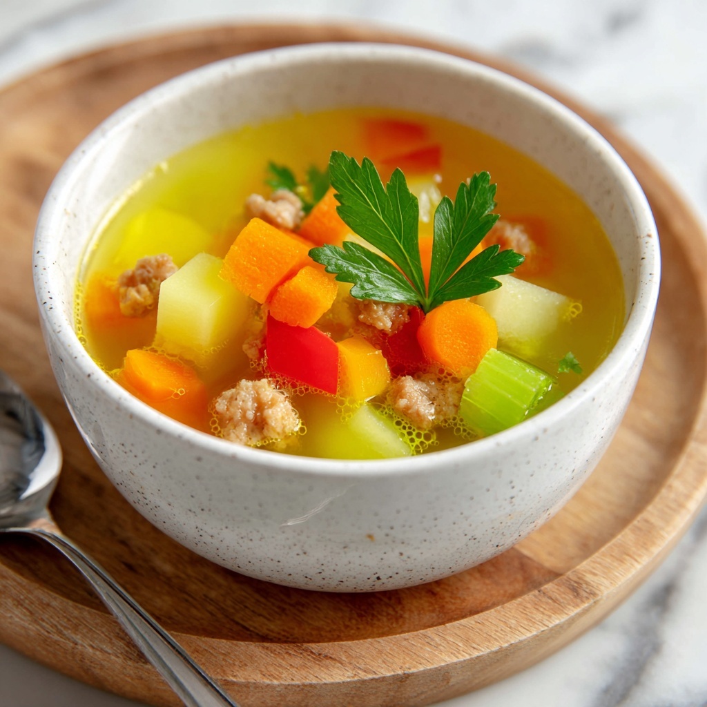 Savory Ground Turkey Vegetable Soup for Weight Loss Recipe - Recipe Image