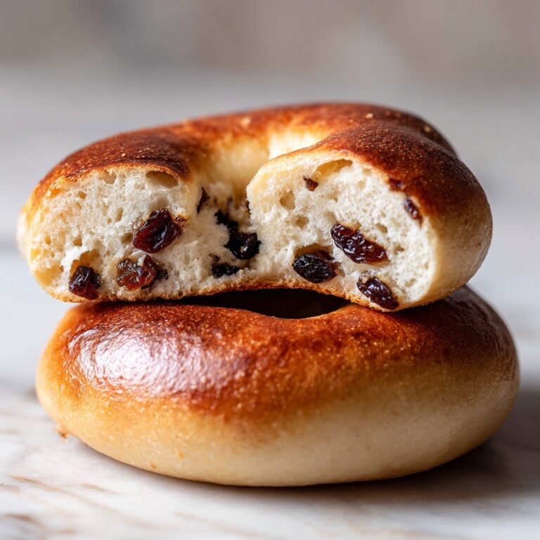 Homemade Cinnamon Raisin Bagels Recipe