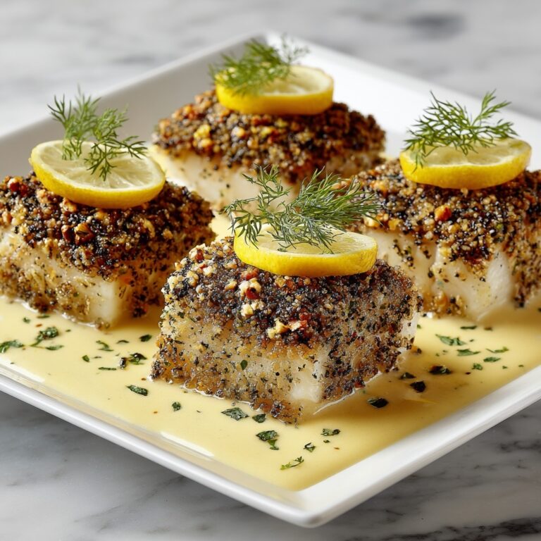 Baked Cod with Lemon-Dill Sauce Recipe