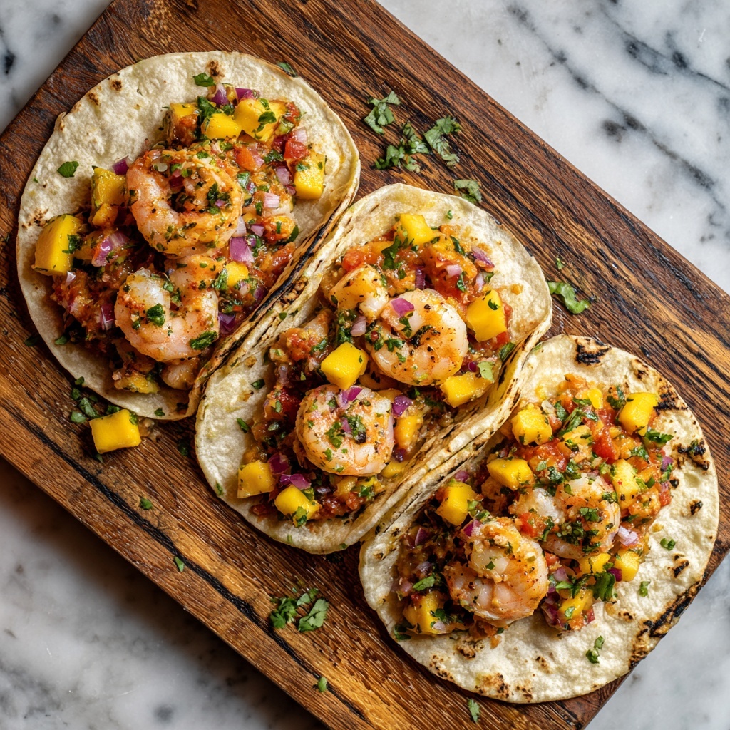 Spicy Shrimp Tacos with Mango Salsa Recipe - Recipe Image