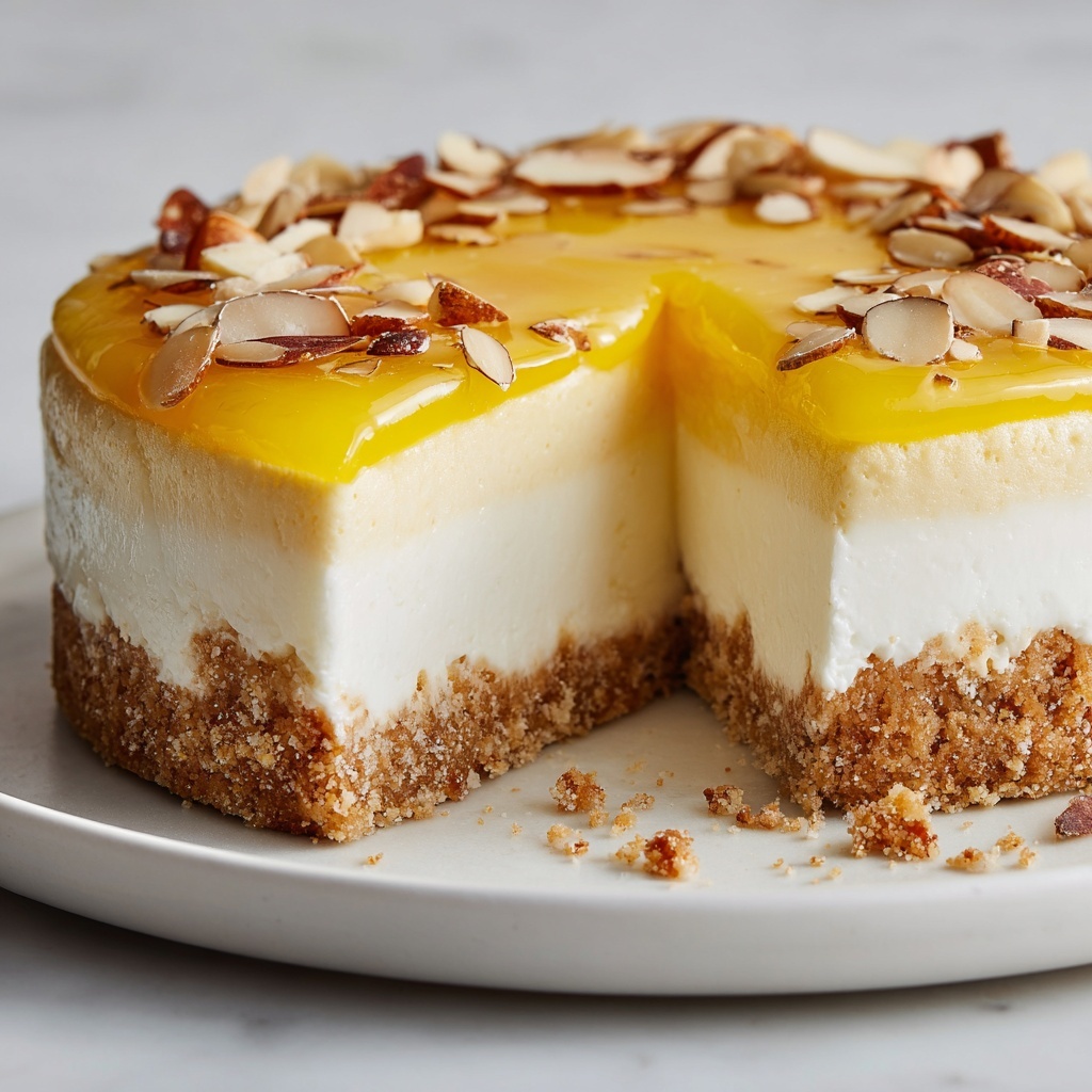 Fresh Lemon Mascarpone Tart with Almond Crust Recipe - Recipe Image
