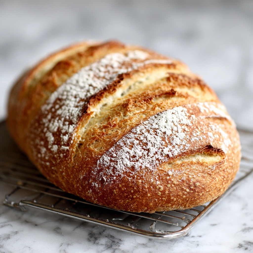 Homemade Sourdough Batard Bread Recipe - Recipe Image