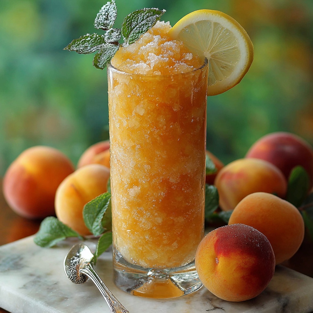 Frozen Peach Lemonade: The Ultimate Summer Refreshment Recipe - Recipe Image