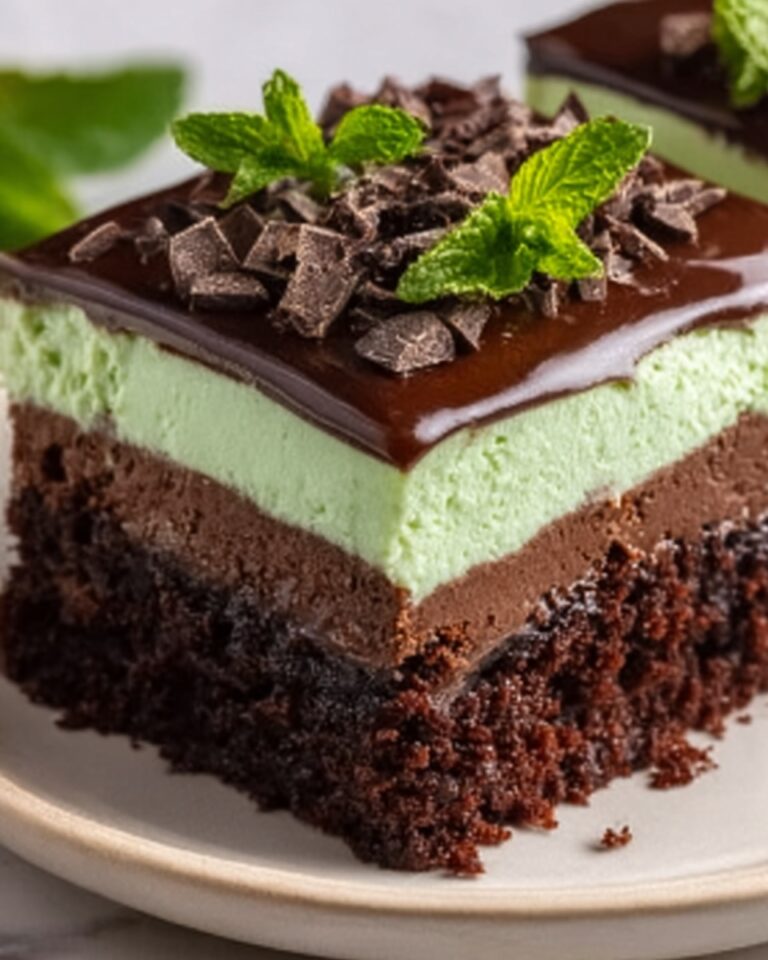 Chocolate Mint Poke Cake Recipe