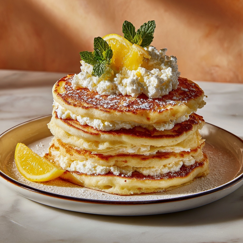 Lemon Ricotta Pancakes: The Ultimate Fluffy Breakfast Recipe - Recipe Image