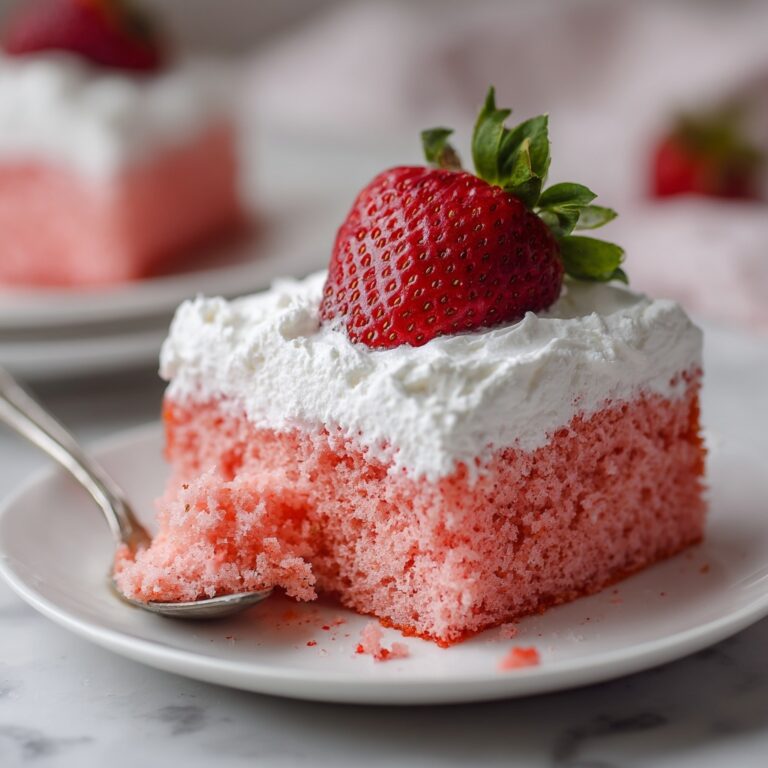 Strawberry Jello Poke Cake Recipe