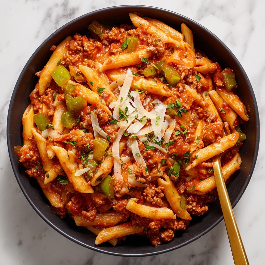 Instant Pot Enchilada Pasta with Ground Beef and Cheddar Recipe - Recipe Image