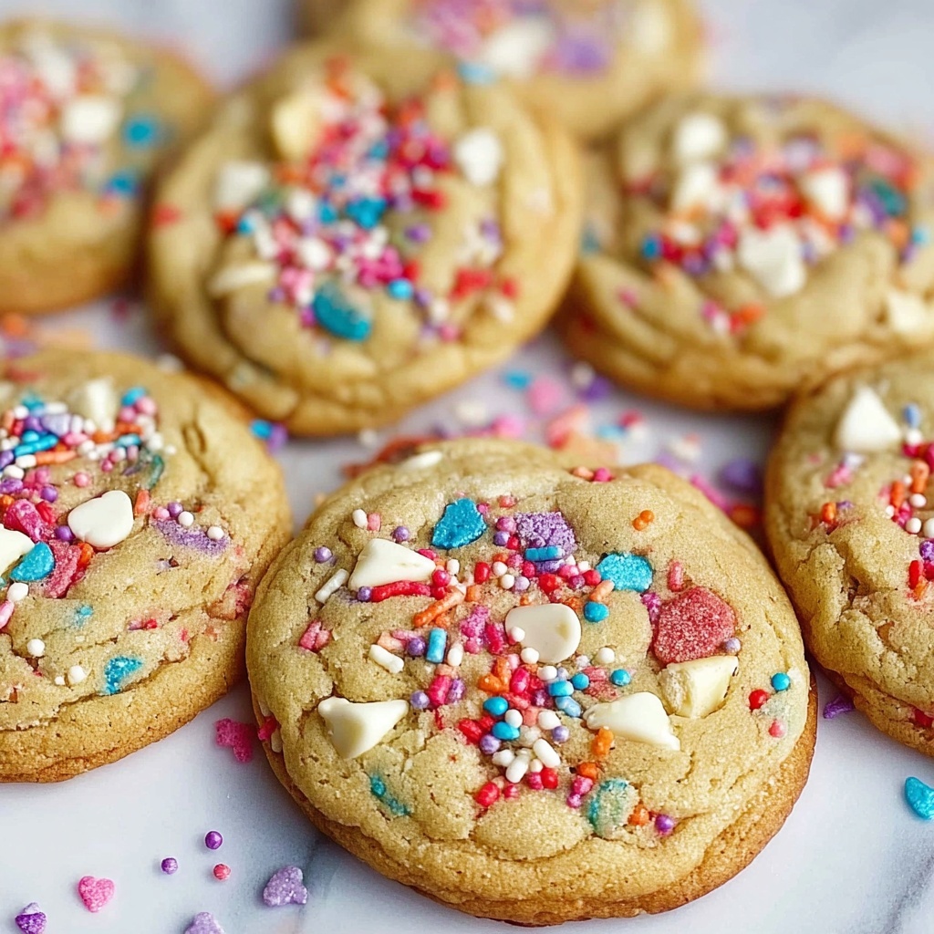 White Chocolate Confetti Cookies Recipe - Recipe Image