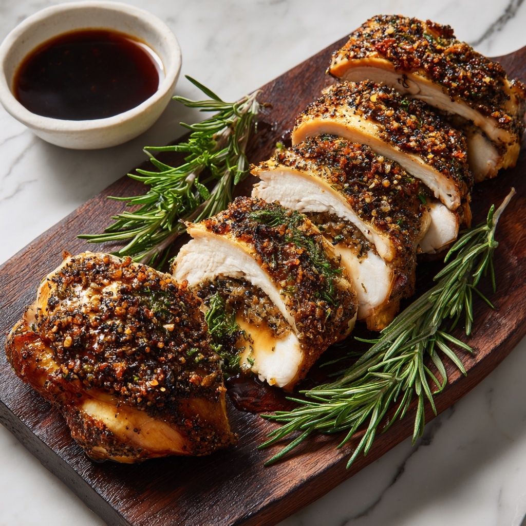 Smoked Peppercorn Turkey Breast Recipe - Recipe Image
