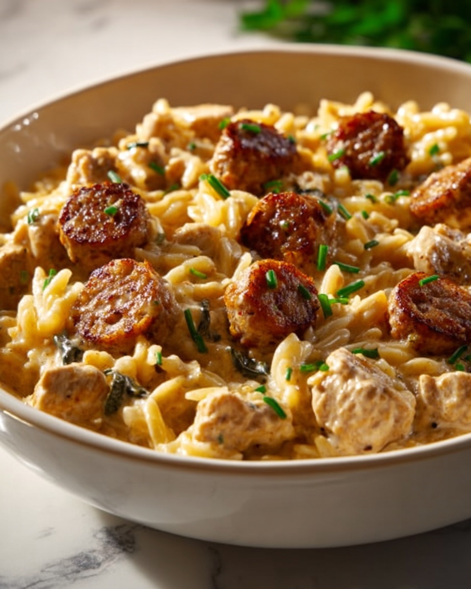 Creamy Chicken Sausage Orzo: A Delicious One-Pot Recipe for Easy Weeknight Dinners Recipe - Recipe Image