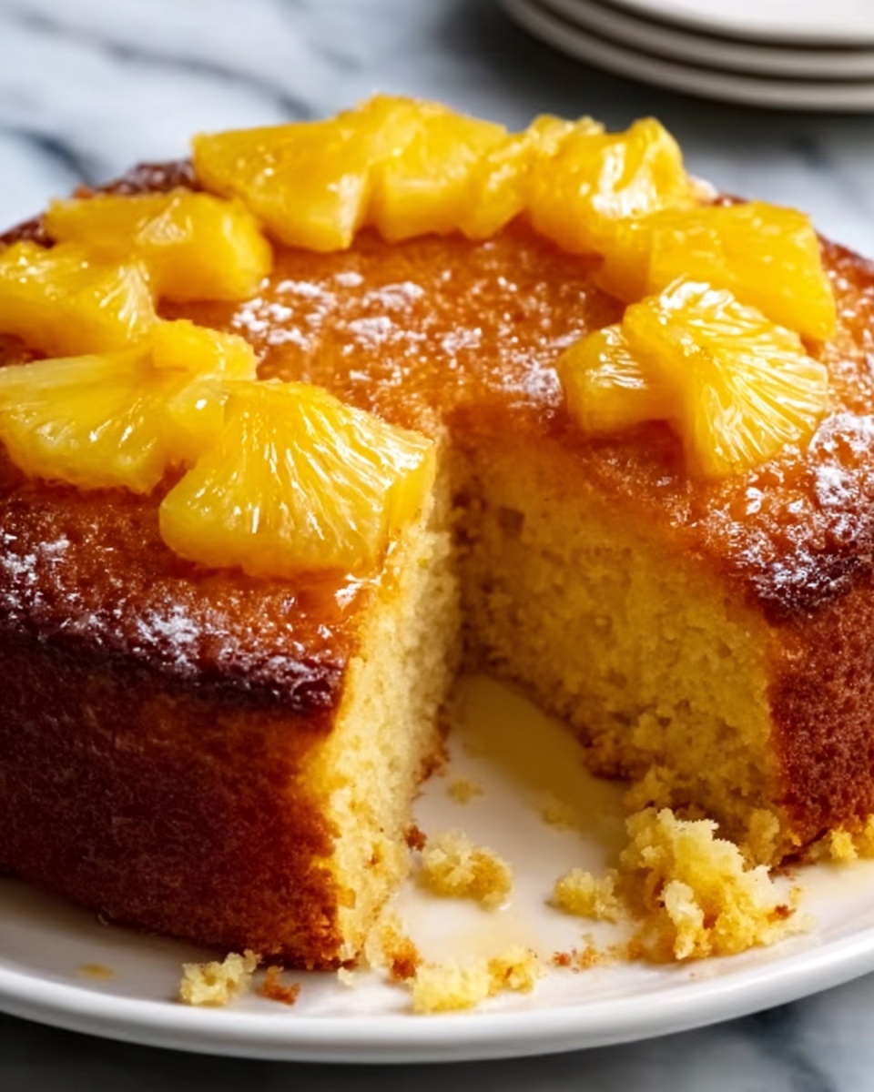 Pineapple Juice Cake with Glaze Recipe - Recipe Image