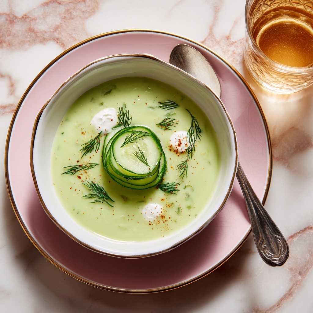 Cold Cucumber Soup with Yogurt and Dill Recipe - Recipe Image