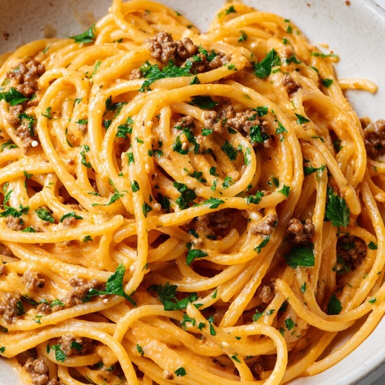 One-Pot Creamy Beef & Garlic Butter Pasta Recipe