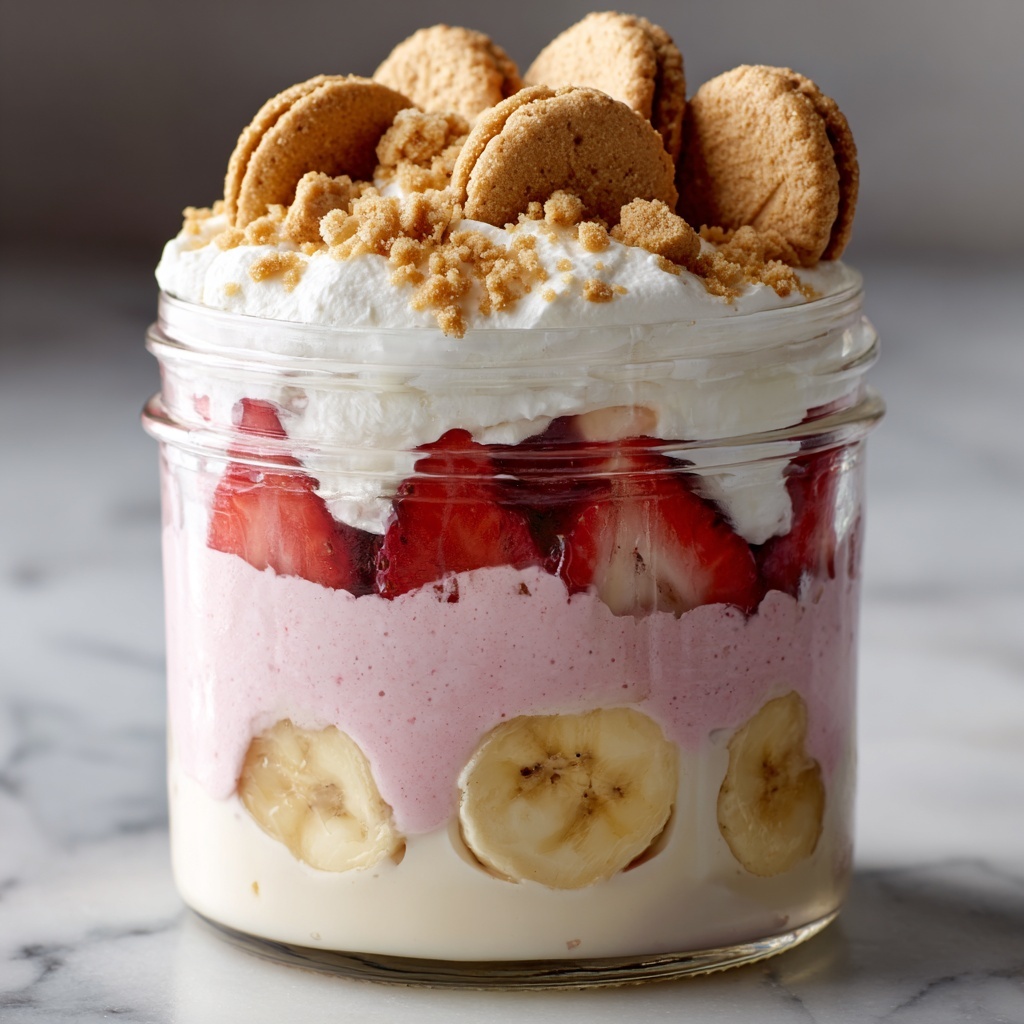 Strawberry Cheesecake Banana Pudding Recipe - Recipe Image