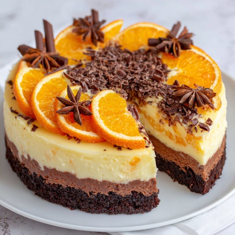 Chocolate Orange Cheesecake Layer Cake Recipe