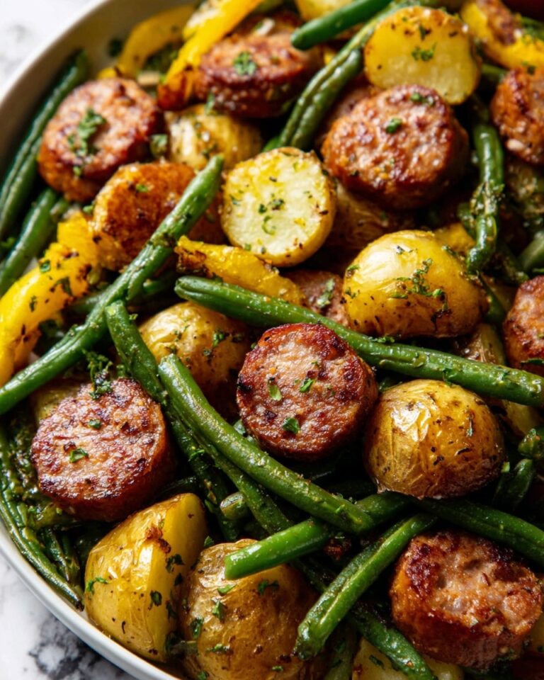 Air Fryer Sausage with Vegetables Recipe