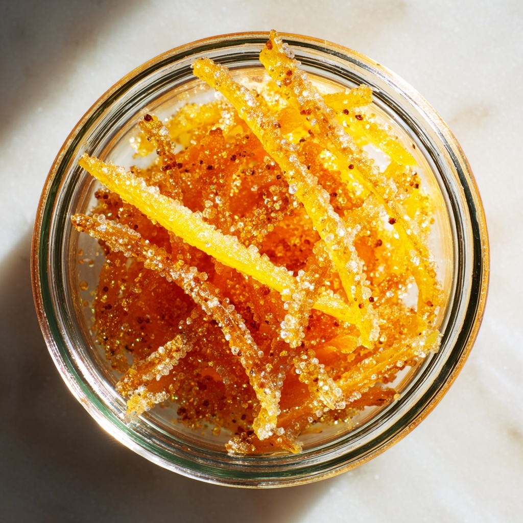 Candied Orange Peel in Syrup Recipe - Recipe Image