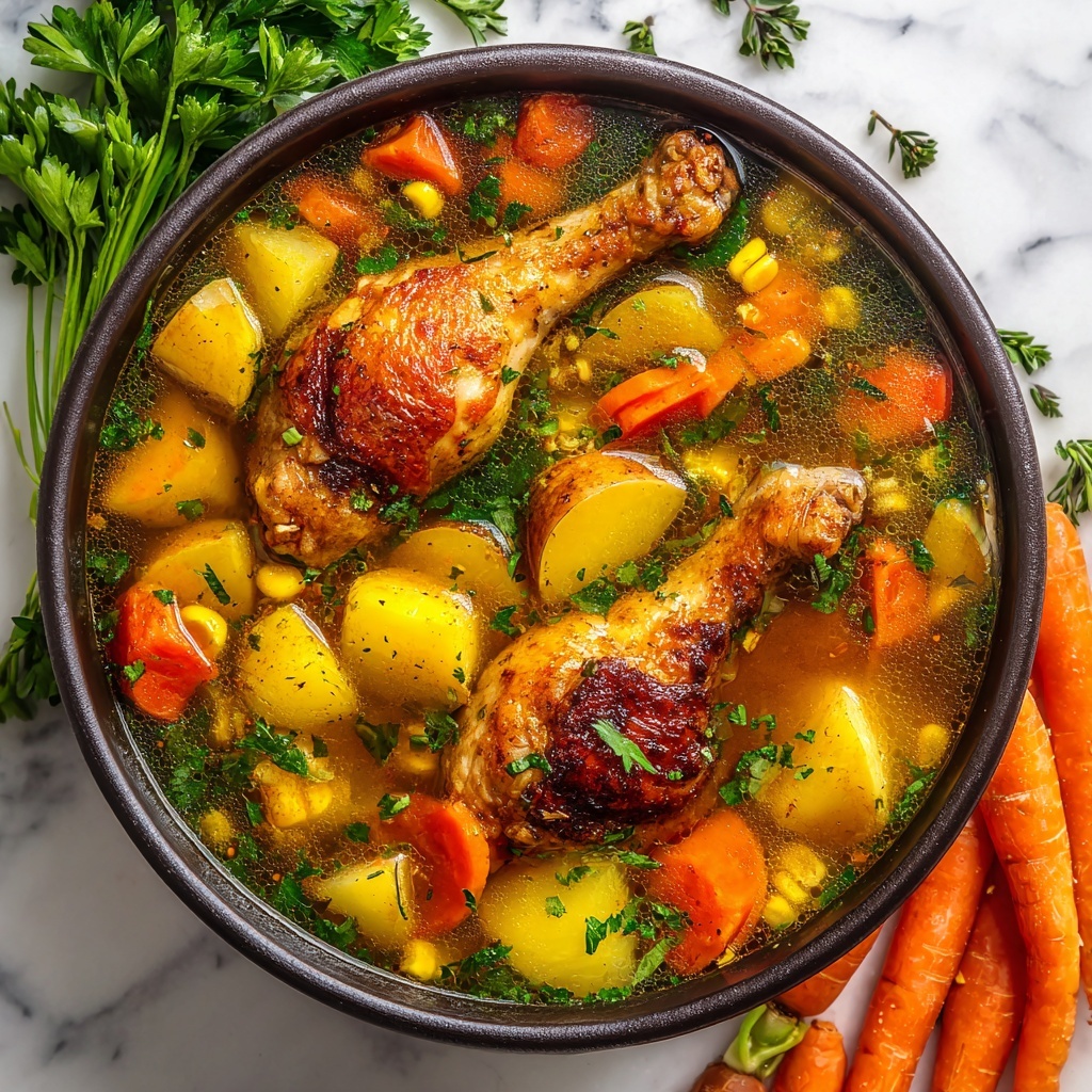 Panamanian Chicken Soup with Root Vegetables Recipe - Recipe Image