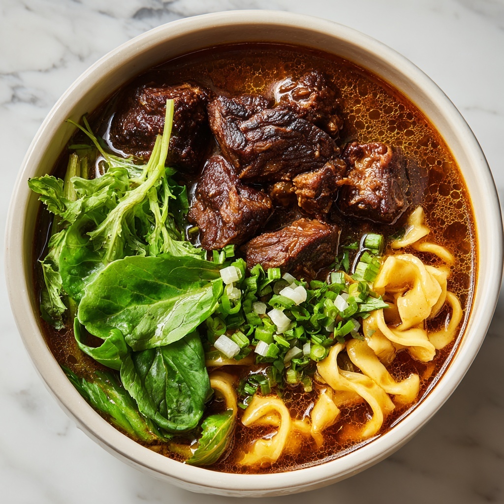 Taiwanese Braised Beef Noodle Soup Recipe - Recipe Image