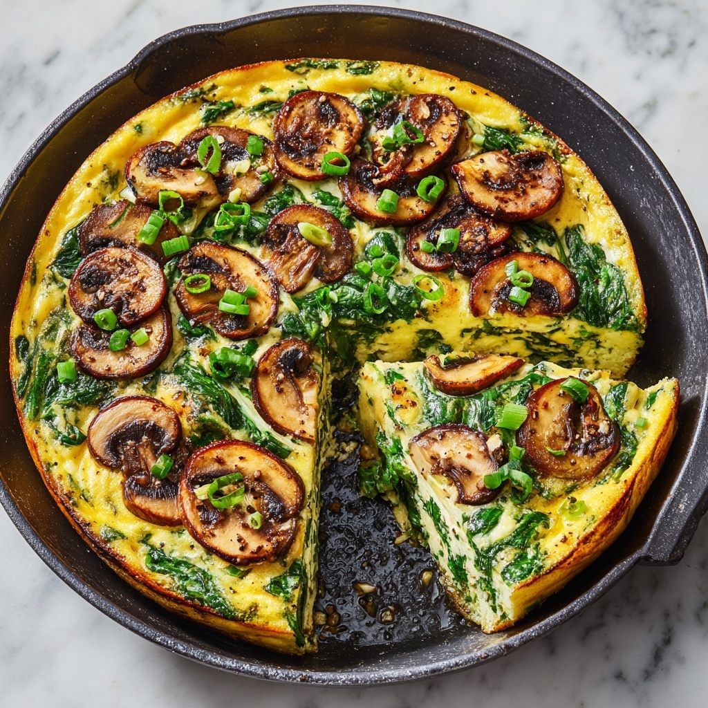 Mushroom and Spinach Frittata Recipe - Recipe Image