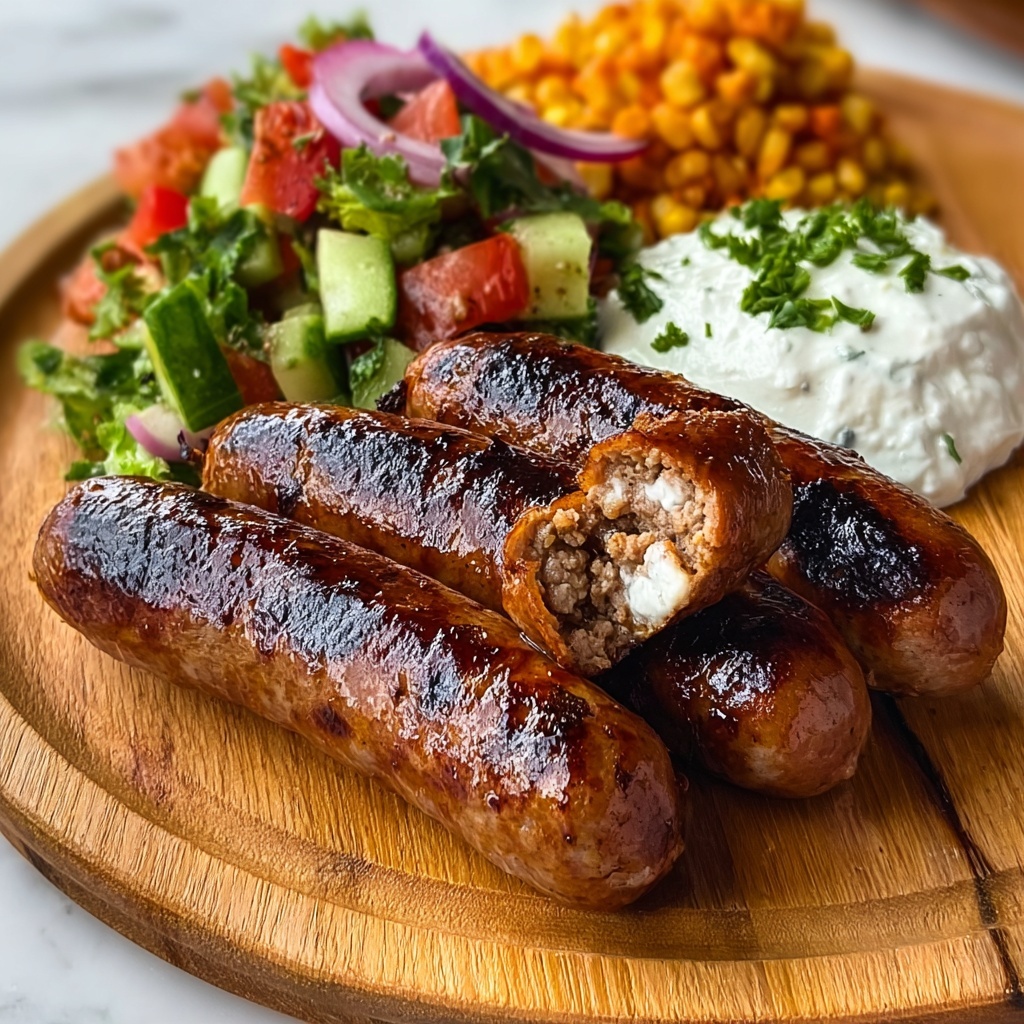 Bosnian Grilled Sausages with Cheese Spread Recipe - Recipe Image