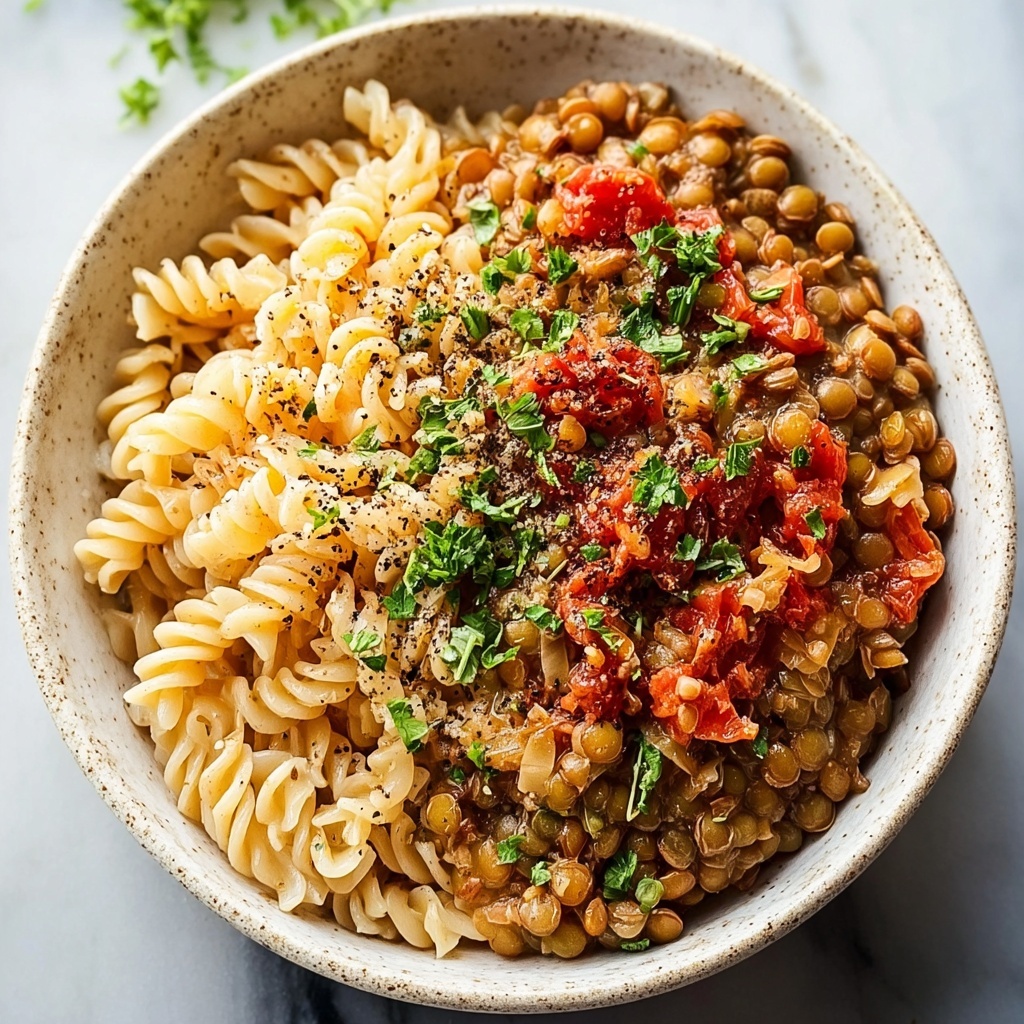 Egyptian Lentils, Rice, and Pasta Mix Recipe - Recipe Image