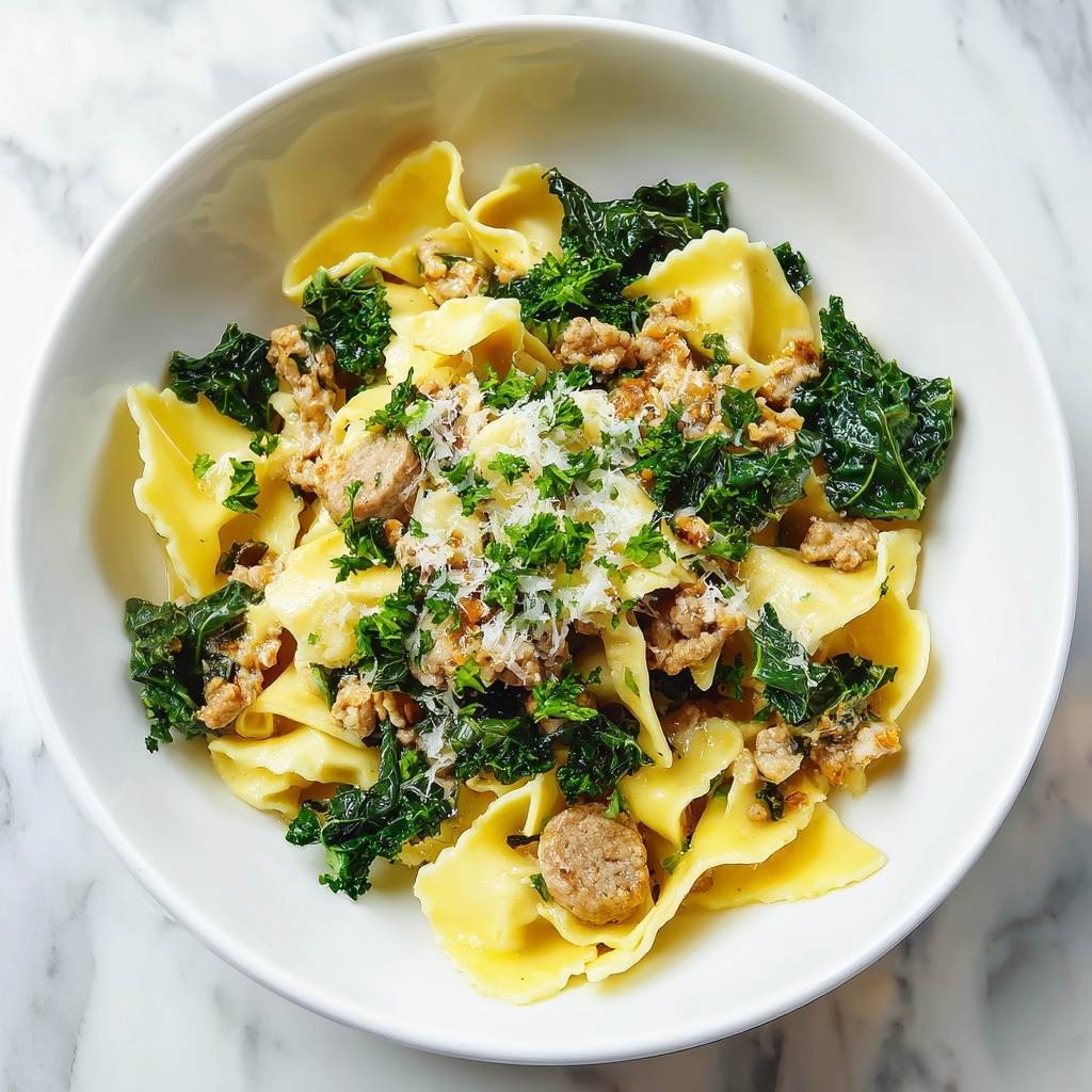 Sausage and Swiss Chard Pasta Recipe - Recipe Image