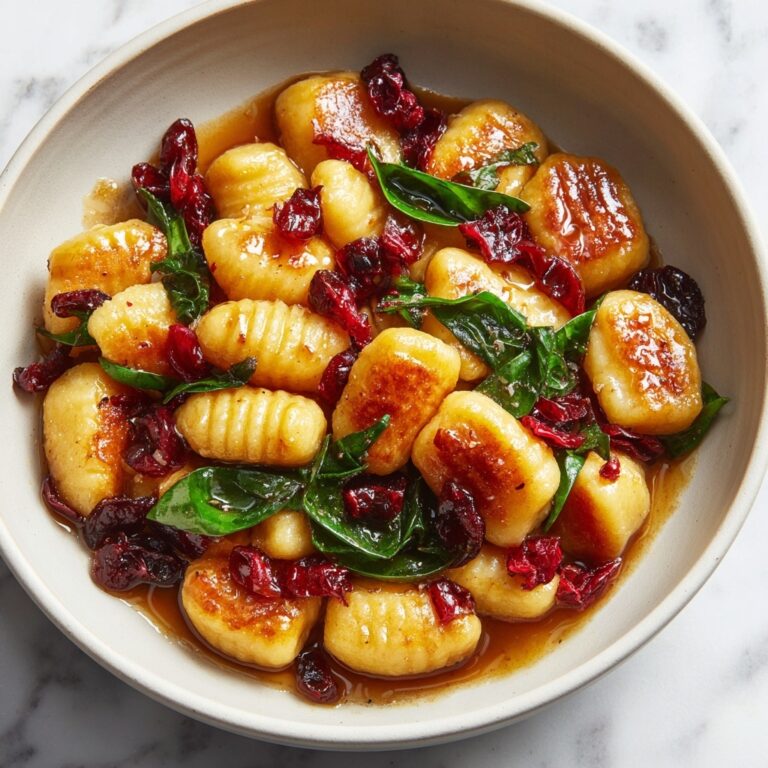 Cranberry Ricotta Gnocchi with Brown Butter Sage Sauce Recipe