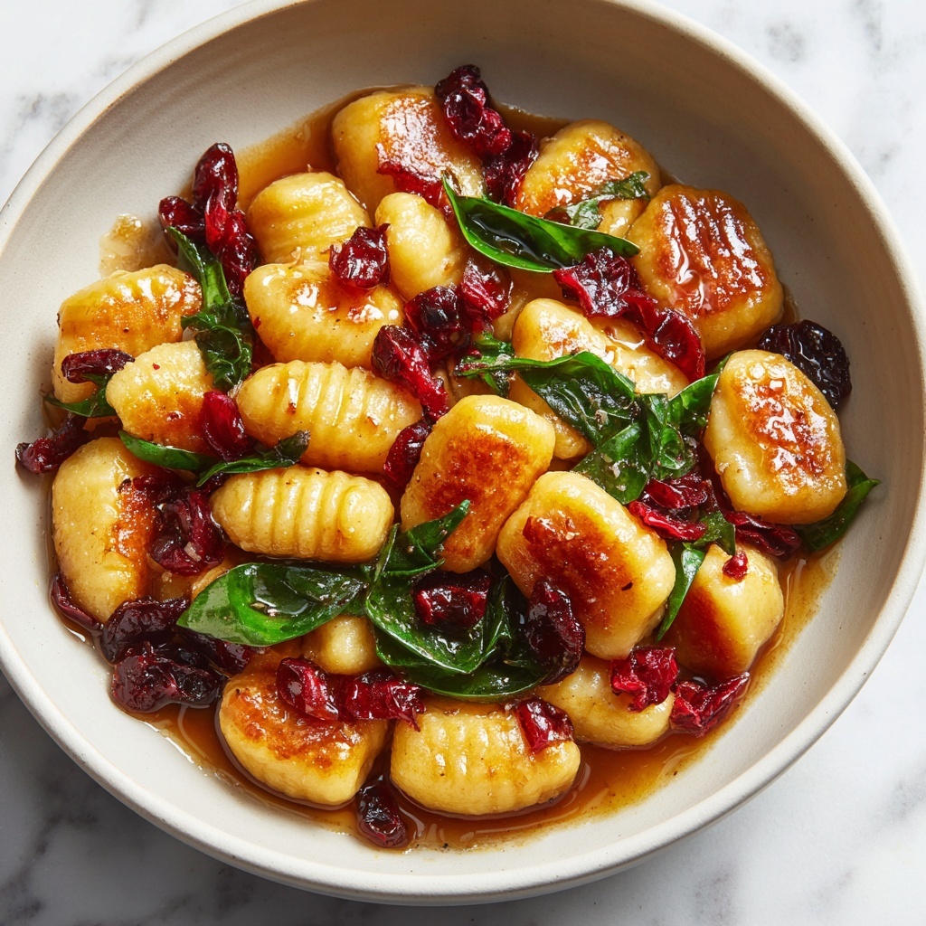 Cranberry Ricotta Gnocchi with Brown Butter Sage Sauce Recipe - Recipe Image