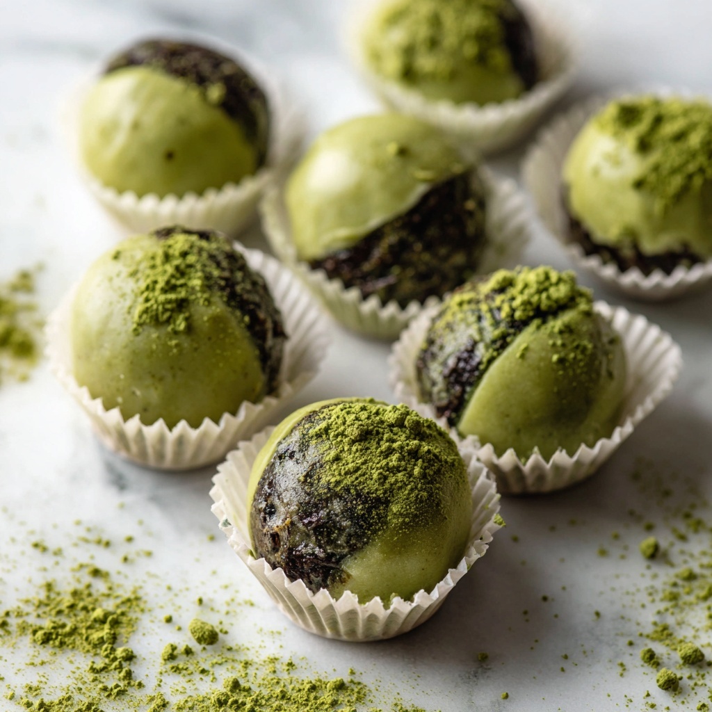 White Chocolate Matcha Truffles Recipe - Recipe Image