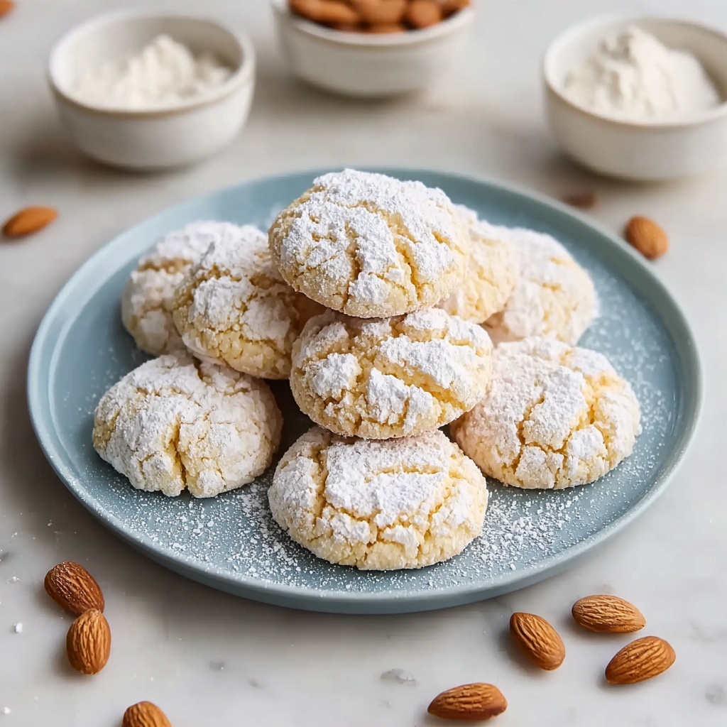 Ricciarelli Italian Almond Cookies Recipe - Recipe Image