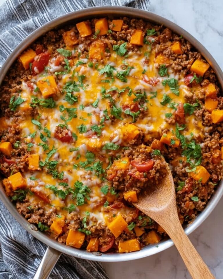Southwest Ground Beef and Sweet Potato Skillet Recipe