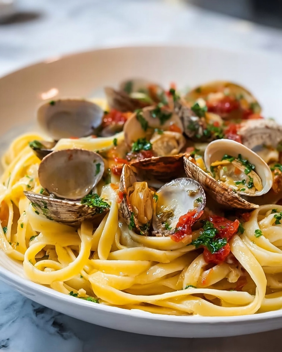 Linguine and Clams with Tomatoes: An Amazing Ultimate Seafood Pasta Extravaganza Recipe - Recipe Image