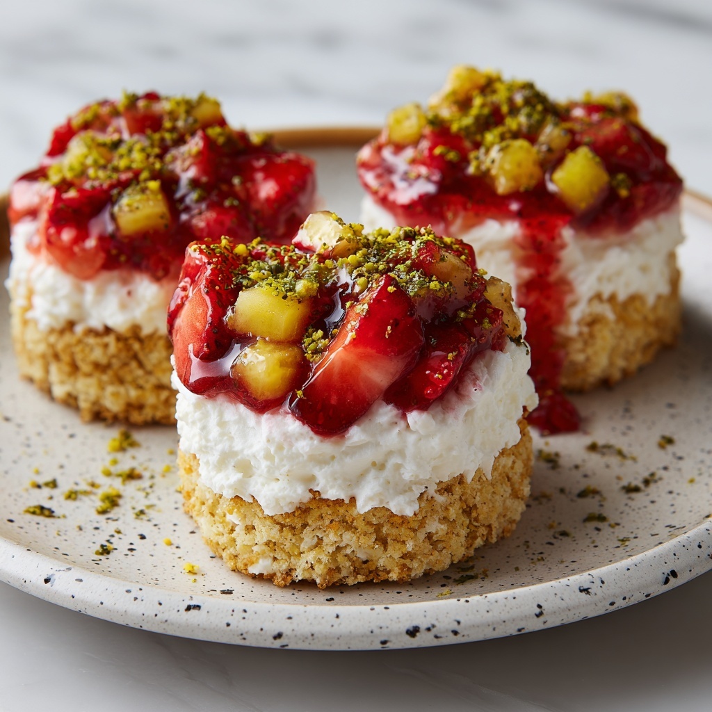 Strawberry Basil Pavlova Nests Recipe - Recipe Image