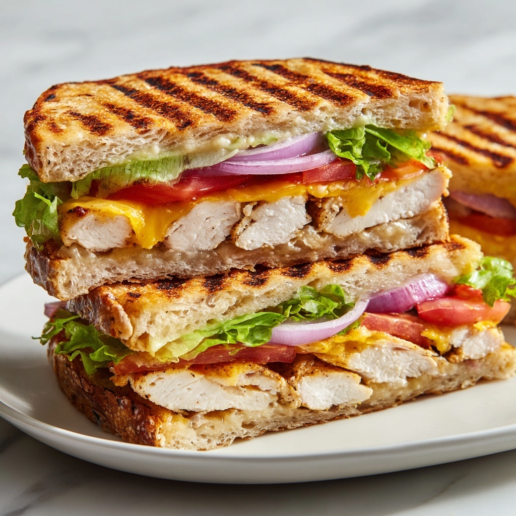 BBQ Chicken Panini Recipe - Recipe Image