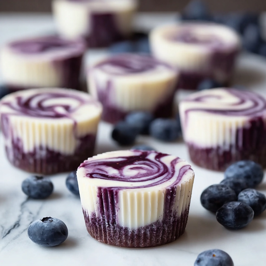Blueberry Swirl Yogurt Bites Recipe - Recipe Image