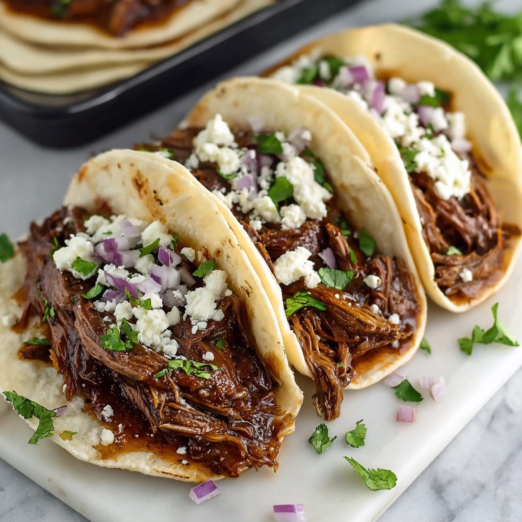 Slow Cooker BBQ Beef Brisket Tacos Recipe - Recipe Image