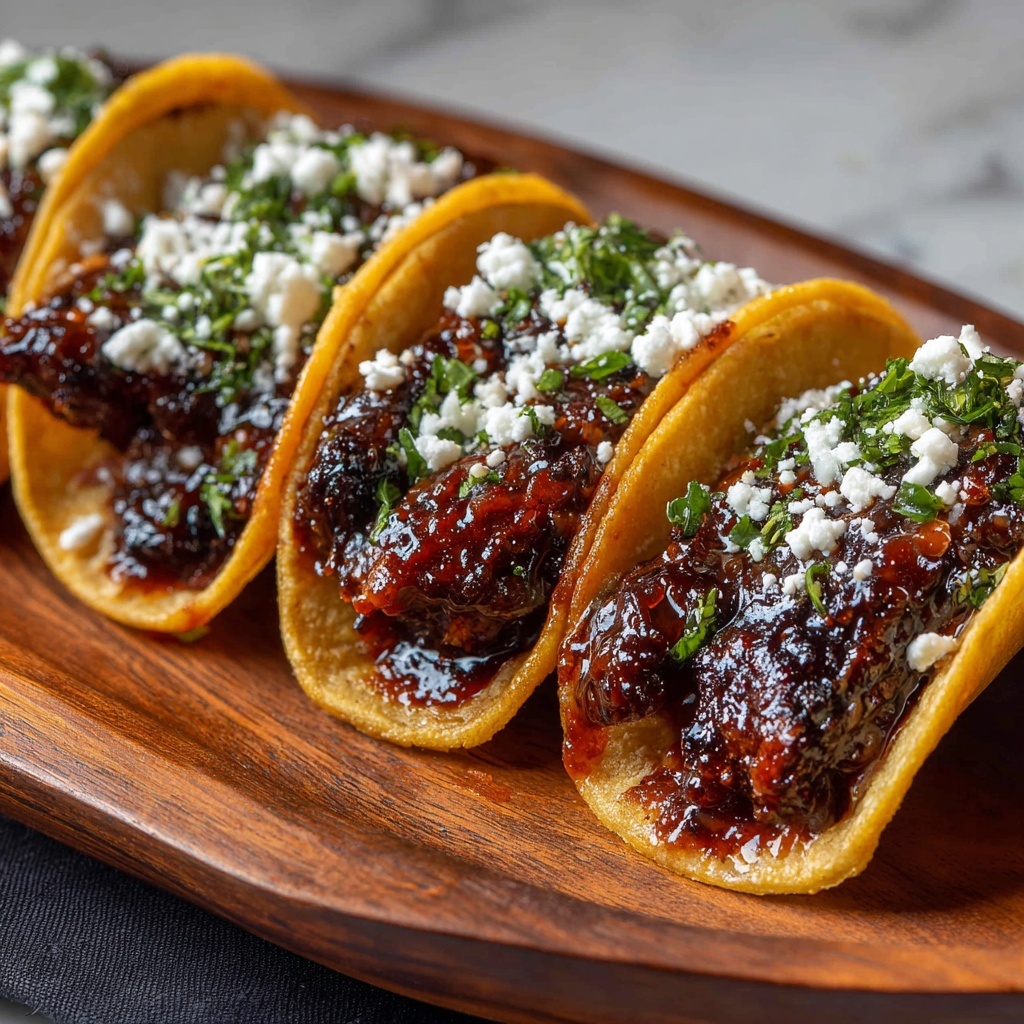 Garlic Butter Honey BBQ Beef Tacos: A Flavorful Delight Recipe - Recipe Image
