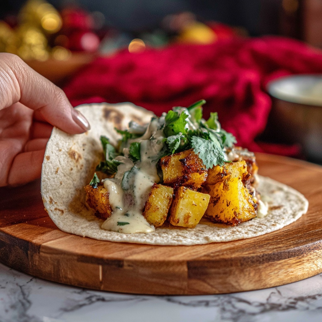 Spicy Potato Soft Tacos Recipe - Recipe Image
