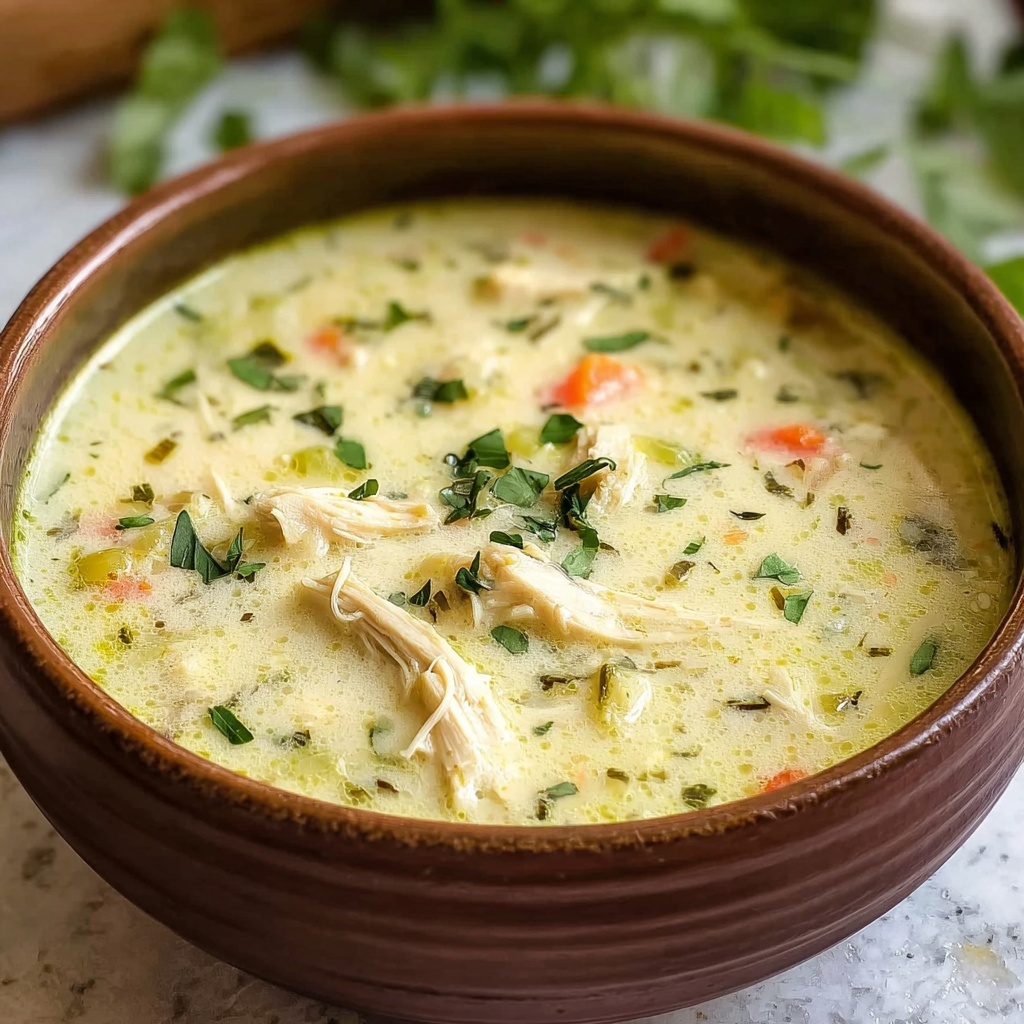 Keto Green Chicken Enchilada Soup Recipe - Recipe Image