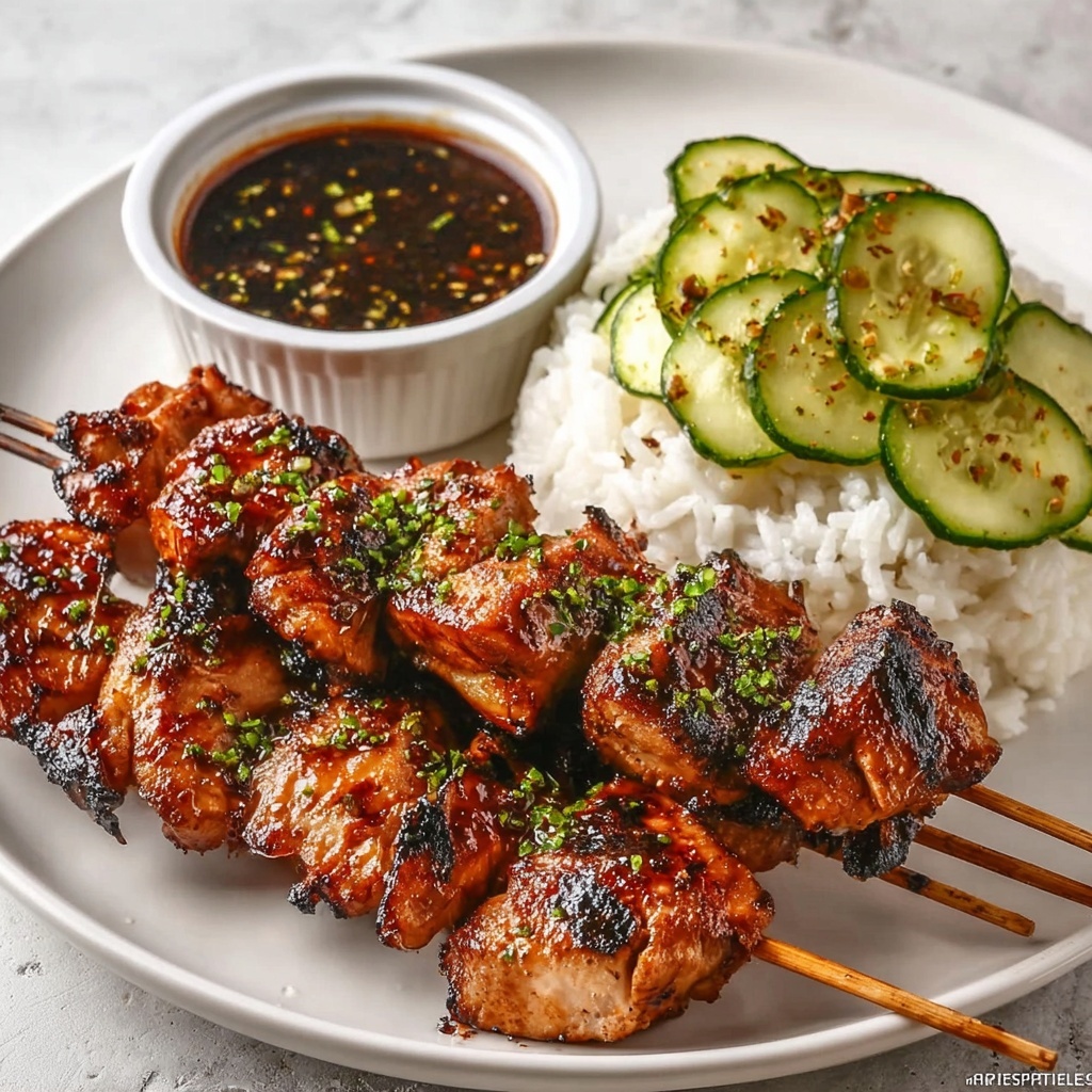 Yakitori Skewers with Citrus Ponzu Glaze Recipe - Recipe Image