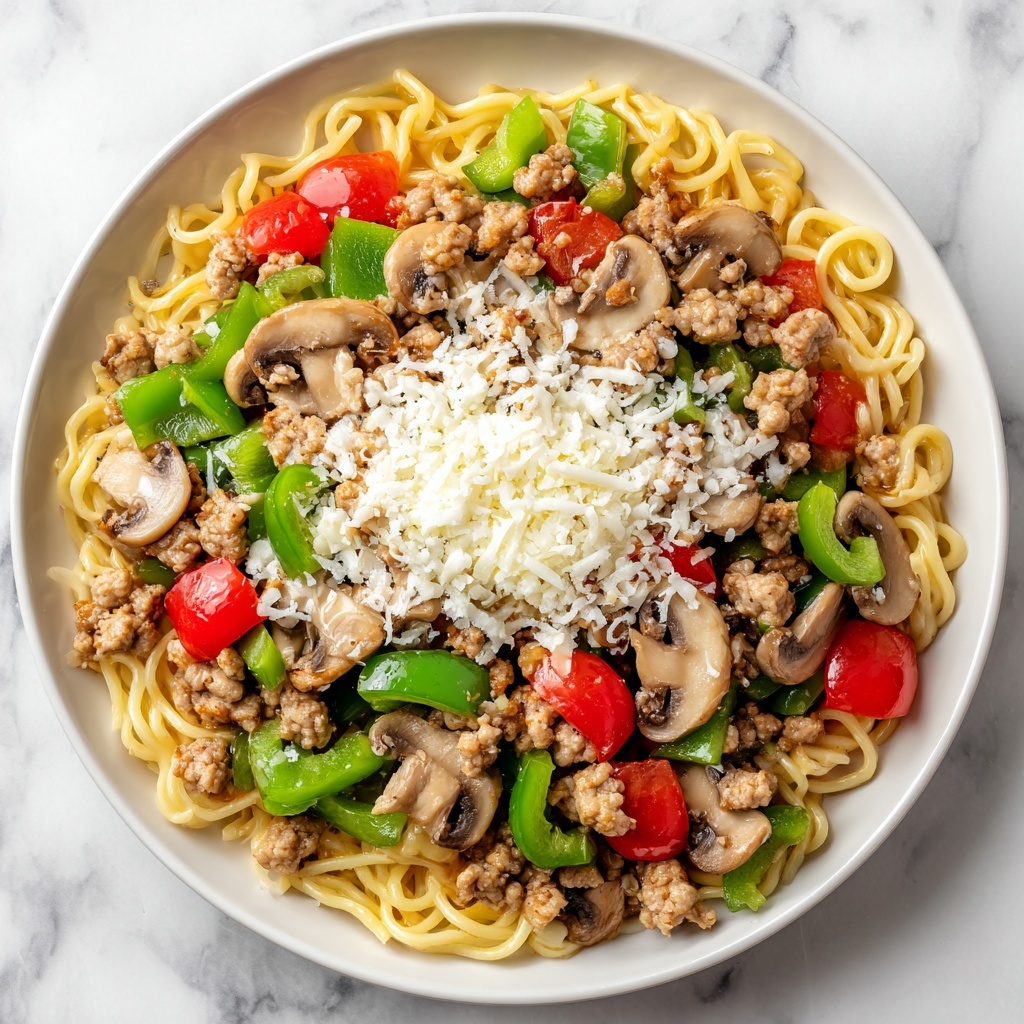 Pasta with Sausage, Peppers, and Onions Recipe - Recipe Image