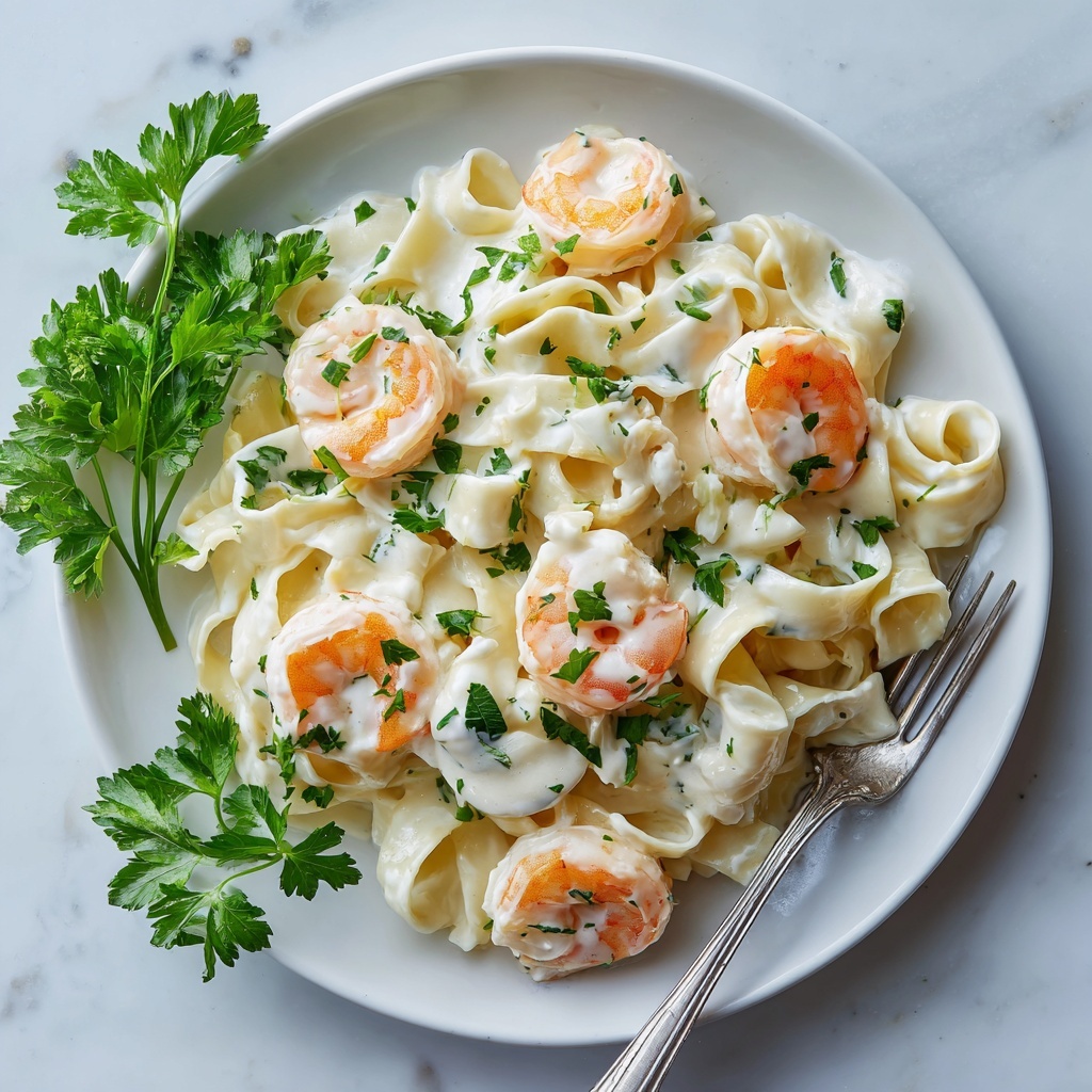 Shrimp Fettuccine Alfredo Recipe - Recipe Image