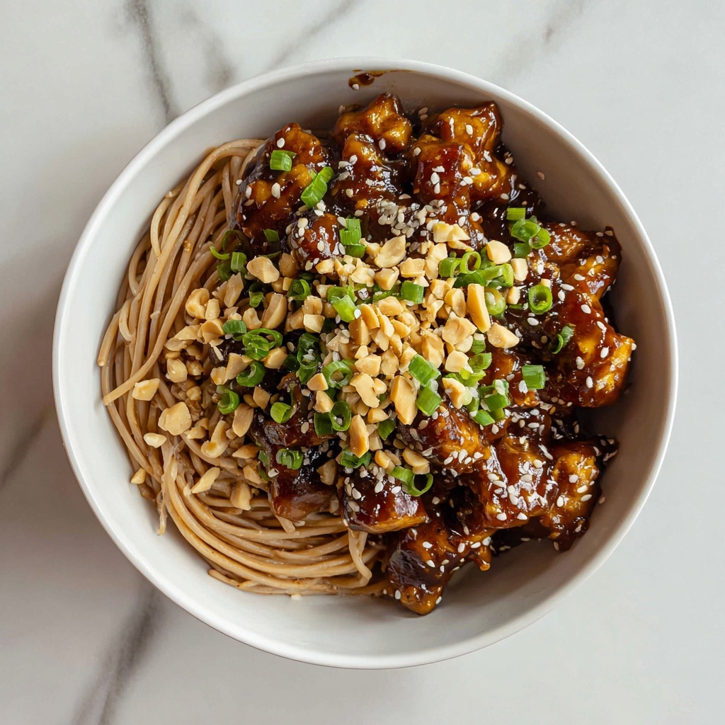 Spicy Kung Pao Chicken Noodles Recipe - Recipe Image