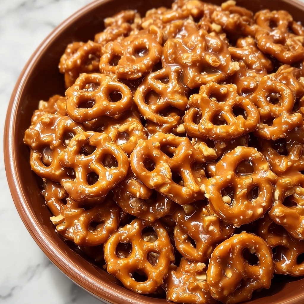 Butter Toffee Pretzels Recipe - Recipe Image